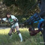 GHKQ-89 北川りこ 非変身ヒロイン チャージマーメイド 決戦 アナザーワールドの葵七海 Clothes GIGA（ギガ） メイド系 巨乳パンスト Costume