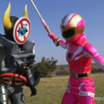 GTRL-64 Ayumi Rika 宝玉戦隊ルミナスX 第1部 ルミナスピンク大狂乱 恐怖のシグナル地獄 Heroine ブーツ Costume Cosplay