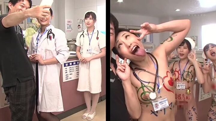 Screenshot 5 from RCTD-267 Kanou Hana, Miho Yui – Delusional Desire: Dual Worlds of Reality and Fantasy, Gap Moe Transformation, Cowgirl Nurse, Busty Woman Doctor, Nurse Uniform, 100 Minutes