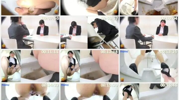 Screenshot 6 from EE-336 O.L. Seminar Room Hidden Camera: Unbearable Environment Leads to Sashiko’s Desperate Relief – Ebo Vintage Defecation Jade