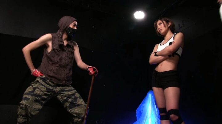 Screenshot 20 from DBER-040 Sakuma Emi Flesh Demon ~Cruel Death of Extreme Heaven~ Part 2: A Beautiful Girl with Strong Muscles in Grappling Combat
