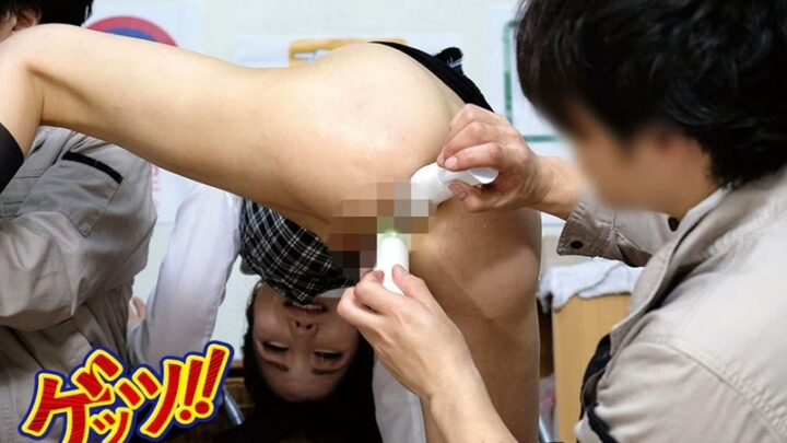 Screenshot 16 from GEGE-003 Yumeno Rinka: Dominating a New Office Lady with Anal and Double Penetration at Work, Then Scat