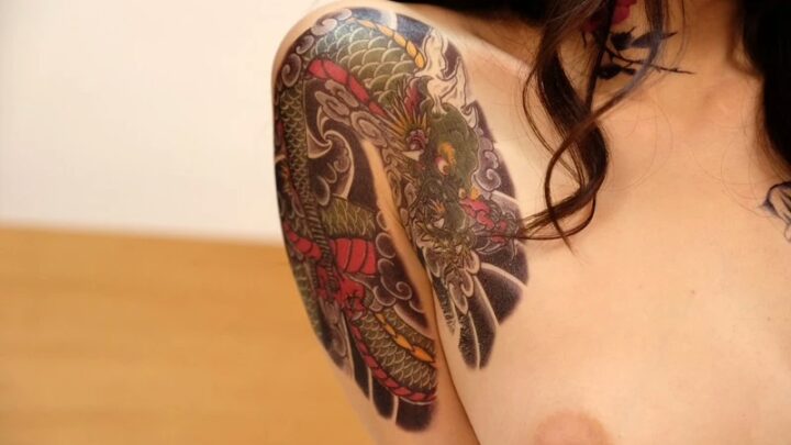 Screenshot 20 from XRW-396 Hatano Yui: A Woman’s Passion Carved Into Her Muscles, Tattooed Erotica and Other Fetishes