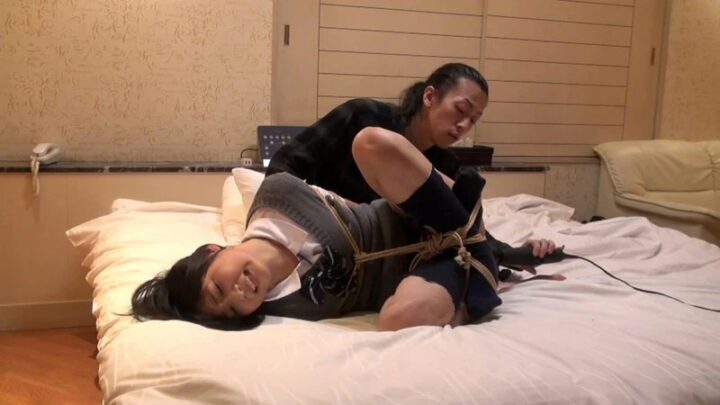 Screenshot 18 from XRW-847 Yamai Suzu: Tightly Bound Initiation – A Strict Daddy Discipline with Extreme Tightness and Acne Torture on a Schoolgirl in Uniform