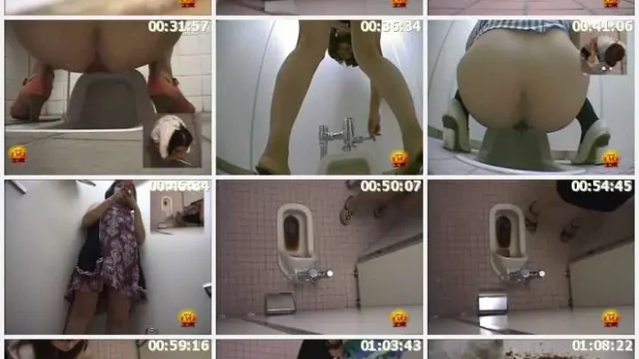 E54-02 トイレ隠しカメラ: 止まらない排便、オウム真理教信者の重い糞 2 のスクリーンショット 2