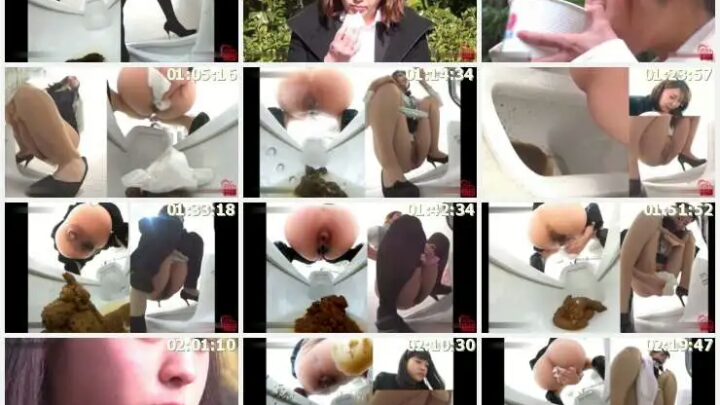 Screenshot 2 from FF-117 Voyeurismo nei Bagni Pubblici: Una Donna d'Ufficio Defeca in un Bagno del Parco. Scat, Defecazione con Bavaglio
