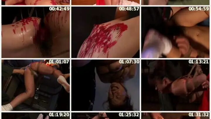 Screenshot 22 aus LYO-004 Ryou Tomo Kai: Das SM Braut Training Dokumentarfilm - Enge Fesseln, Sklavenstrafe