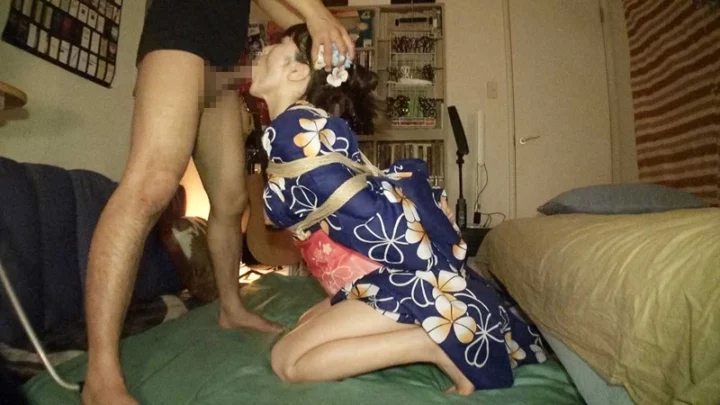 Screenshot 10 aus DTTH-001 Watai Chinatsu: Kikon Zeccho Maiku Kimono Mädchen Zamen Fera Kleidung Yasushiun-kai