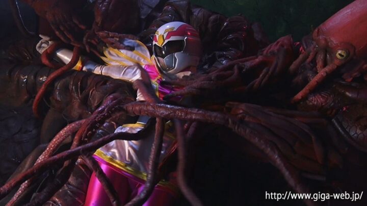 Screenshot 16 from GHLS-16 Kawakami Yuu: Touch Ten-Cross Torture 05 – White Wing, Hironing, Cosplay, Clothing, Tentacles GIGA