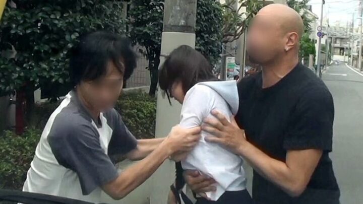 Screenshot 11 from ZRO-023 Forced Domination and Cumshot. Ayashiro Yurina, Aiyo Sayaka, Ikoma Haruna School Girls