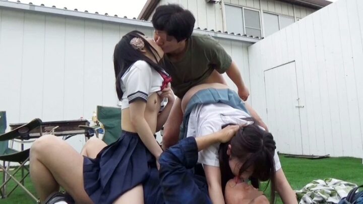Screenshot 6 from LOVE-362 Himekawa Yuuna, Yazawa Mimi: Father-Mother Swap (Exchange) Barbecue Orgy – Schoolgirl Incest Ritual… 3P, 4P