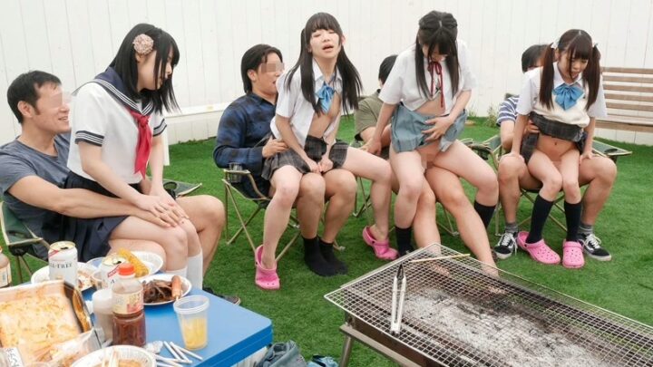 Screenshot 4 from LOVE-362 Himekawa Yuuna, Yazawa Mimi: Father-Mother Swap (Exchange) Barbecue Orgy – Schoolgirl Incest Ritual… 3P, 4P