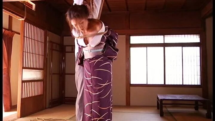 Screenshot 17 from TNH-07 Kinbaku 5 Ryu Enjo: Naka Akira × Tomita Maki Big Tits Kimono Tied Bondage