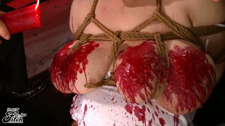 Screenshot 5 from JUFD-713 雨夜雫 緊縛乳房酷刑自慰甜美 ~被毛線侵入的噴乳女僕肉體~ 口交 3P・4P