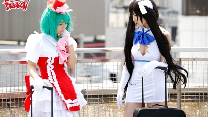 Screenshot 10 from ZUKO-086 事件后，Cosplayer和我有一个秘密的三人行……南里绪奈、松本芽衣、七白南、大神莉奈