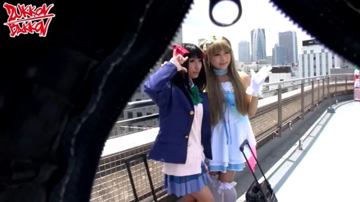 Screenshot 8 from ZUKO-086 事件后，Cosplayer和我有一个秘密的三人行……南里绪奈、松本芽衣、七白南、大神莉奈