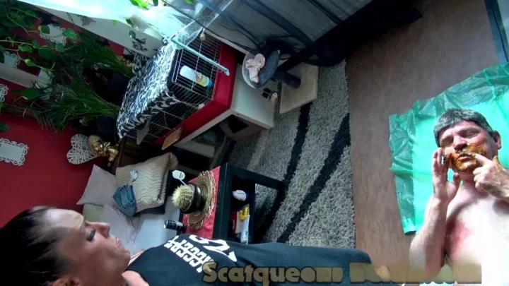 Screenshot 3 from 2Big Piles Shit for the Pig1 starring in video Lady Domi & Lady Kimi (Release date: Jun 03, 2021) Toilet Slavery