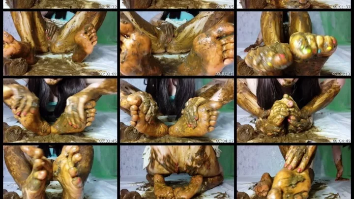 Screenshot 1 from AnnaCoprofield My feet receive a portion of shit. Part 2