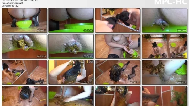 Screenshot 3 from DirtyScatGirl 把屎弄在我的头发和全身上
