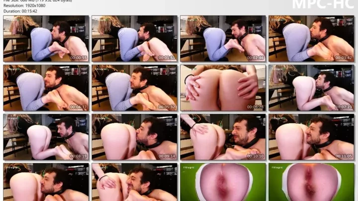 Screenshot 2 aus Filth Fetish Studios Arschkuss Simp an der Leine und POV Toiletten Scheiß Göttin Madison