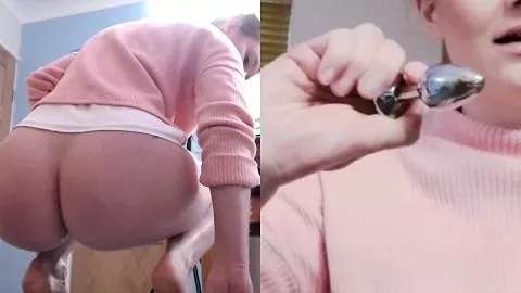 Screenshot 1 aus Hayley-x-x Scheißen. Butt Plug & Gesichtsausdrücke (01.07.2020)