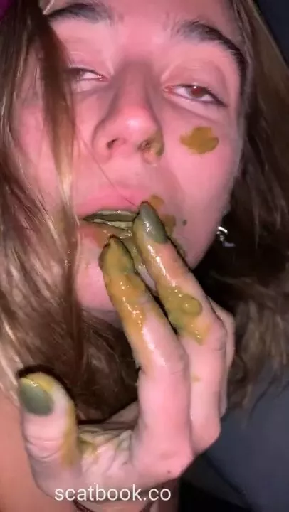 Konsti99 Hot slave eating straight from Porta potty