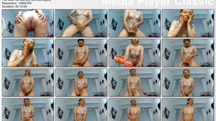 Screenshot 1 from my best orgasm with poop inside my pussy starring in video NataschaDirty