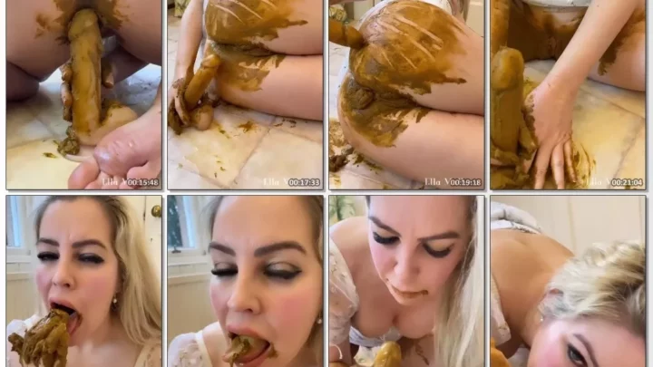 Screenshot 2 from ScatElla DILDO SHIT FUCKING BLOW JOB.
