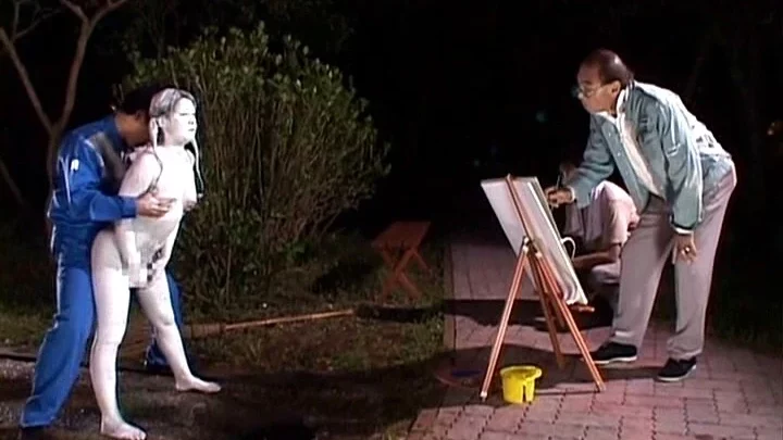 Screenshot 10 aus RCT-126 Wird zur Statue und zeigt sich in der Öffentlichkeit 90 Minuten Exposition & Disziplin Gotou Yurika, Wakatsuki Sena, Nakamura Shino