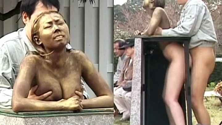 Screenshot 20 aus RCT-126 Wird zur Statue und zeigt sich in der Öffentlichkeit 90 Minuten Exposition & Disziplin Gotou Yurika, Wakatsuki Sena, Nakamura Shino
