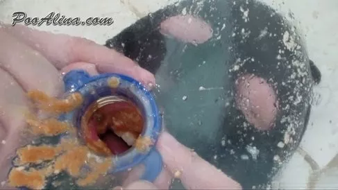Screenshot 5 aus Toilettsklavin schluckt Erbrochenes und Durchfall (PooAlina.com)