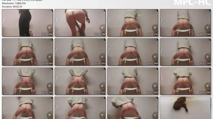 Screenshot 1 from Versauteschnukkis milf poops on chair