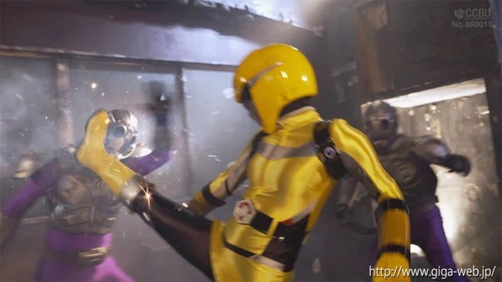 Screenshot 1 aus SPSE-92 Moa Wakatsuki (Wakatsuki Moa) Heldin Ero Pinch Omnibus Special Sentai Go Breakers Gelber Brecher GIGA