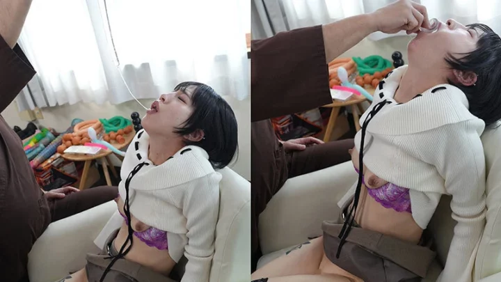 Screenshot 2 from MISM-463 辰巳真理奈 肛门奴隶 M○ko：终极淫荡三孔全套，嘴里塞着粗大的阴茎直到她呕吐，强烈的顶级表演 深喉双重插入