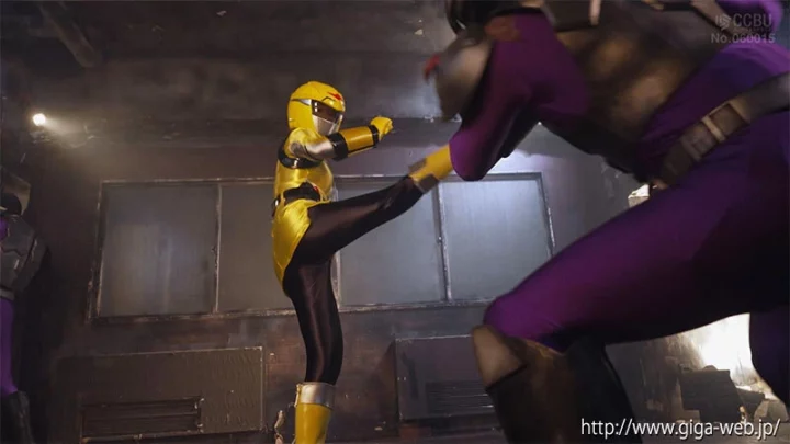 Screenshot 3 aus SPSE-92 Moa Wakatsuki (Wakatsuki Moa) Heldin Ero Pinch Omnibus Special Sentai Go Breakers Gelber Brecher GIGA