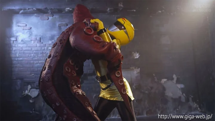 Screenshot 5 aus SPSE-92 Moa Wakatsuki (Wakatsuki Moa) Heldin Ero Pinch Omnibus Special Sentai Go Breakers Gelber Brecher GIGA