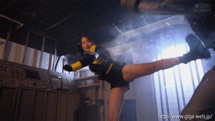 Screenshot 7 aus SPSE-92 Moa Wakatsuki (Wakatsuki Moa) Heldin Ero Pinch Omnibus Special Sentai Go Breakers Gelber Brecher GIGA
