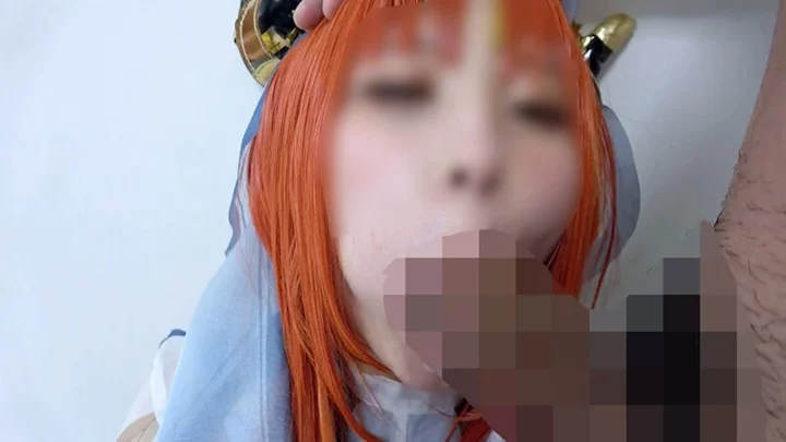 Screenshot 7 from TNOZ-050: Super Huge Breasts, Virgin-Like 19-Year-Old Idol in a Pious Cosplay Orgy