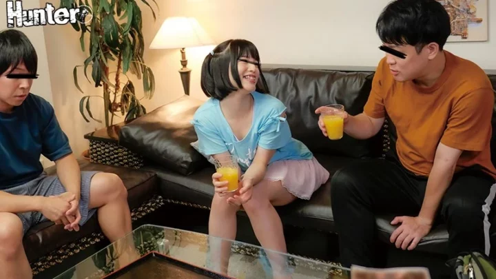 Screenshot 15 from HUNBL-019 HHH Group: The Righteous Sister Who Makes Me Completely Invisible Forces Me to Have Sex in Front of My Friends with Iramachio Handrail, 3P Upper and Lower Thrusting, Restraint